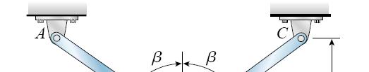 Primjer 2.8: Odrediti okomito pomjeranje tačke B nosača na slici.