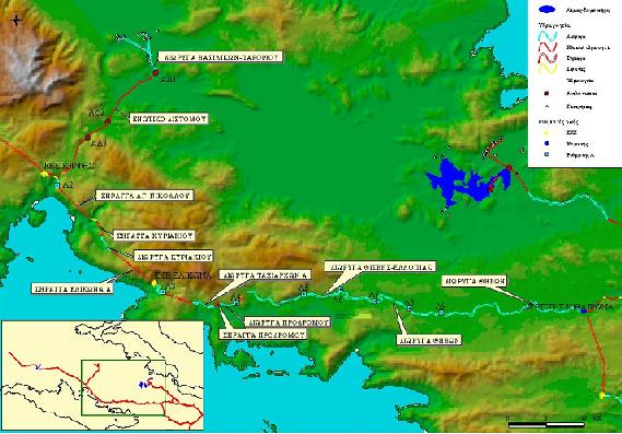 Σχήμα 2.3: Υδραγωγείο Μόρνου κατάντη ενωτικού υδραγωγείου Διστόμου (Πη