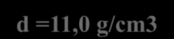 Μέση d =11,0 g/cm3 της γης Μέση d =2,8 g/cm 3