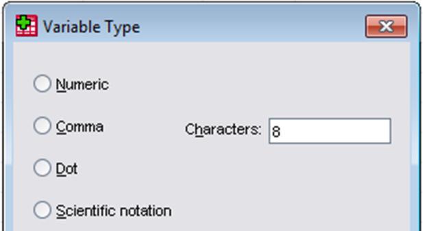 string # characters.