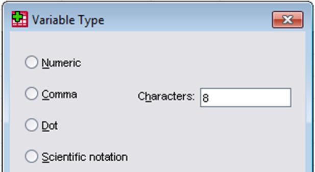 string # characters.