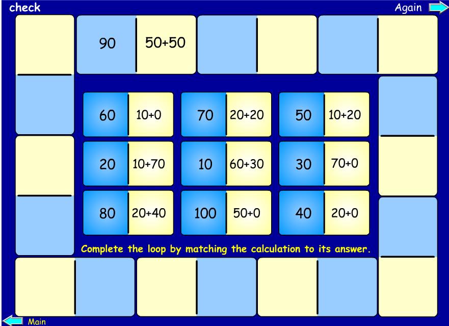 Addition multiples of 10.