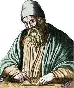 Ευκλείδης Έζησε και δίδαξε στην Αλεξάνδρεια της Αιγύπτου (325-265 π.χ.).