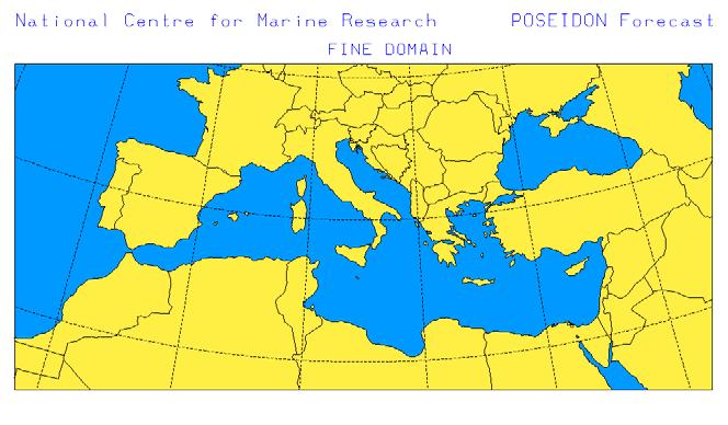 Τα μετεωρολογικά δεδομένα που χρησιμοποιήθηκαν για τον καθορισμό των αρχικών και πλευρικών οριακών συνθηκών του μοντέλου προέρχονται από τα πεδία ανάλυσης που διατίθενται από το European Center for