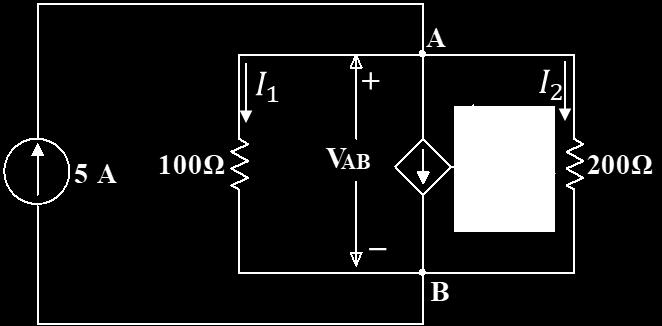 I 2 = V AB 200 Ω = 125 V 200 Ω = 0.