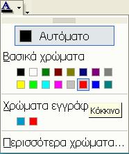 είτε κλικάροντας στο εικονίδιο "Α" στη ράβδο εργαλείων για να κάνετε τα γράµµατα µεγαλύτερου ή µικρότερου µεγέθους γ.