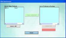 2. Introduzca el [código del médico - ABC], o Descripción Los datos de los pacientes pueden guardarse automáticamente o transferirse entre la base de datos y la tarjeta clínica (PC) utilizando las