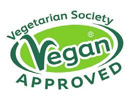 Vegetarian Society APPROVED Το λογότυπο αυτό υποδεικνύει την απουσία ζωικών προϊόντων.