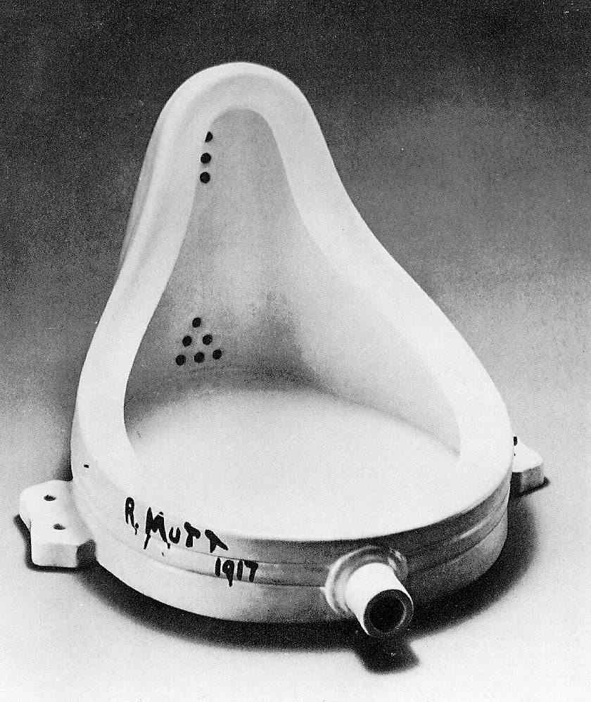 106 25. Fountain, 1917. Το έργο του Marcel Duchamp εξερευνά τα όρια της τέχνης.
