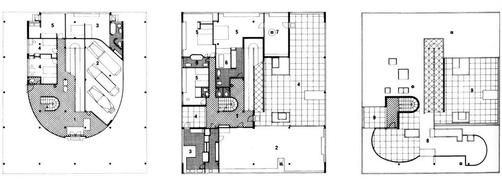 62 13. Κατόψεις της Villa Savoye.