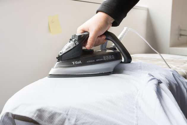 Iron and ironing board