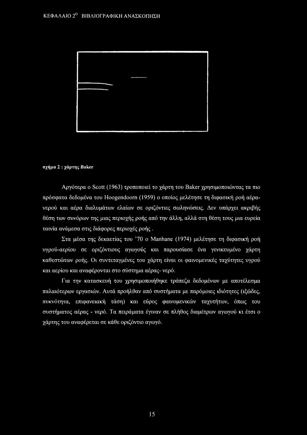 Δεν υπάρχει ακριβής θέση των συνόρων της μιας περιοχής ροής από την άλλη, αλλά στη θέση τους μια ευρεία ταινία ανάμεσα στις διάφορες περιοχές ροής.