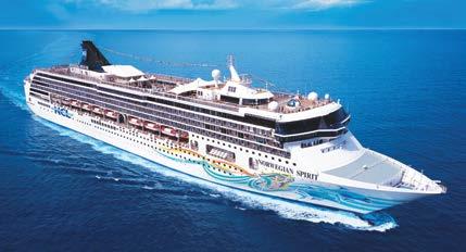 Norwegian Epic Μικτό Βάρος: 155,873 τόνοι Μήκος: 329μ Επιβάτες ( σε δίκλινο): 4,100 2,050 Καμπίνες, 23 Εστιατόρια, 20 μπαρ, ice μπαρ, θέατρο, καζίνο,