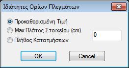 Εντολή για τον καθορισμό Σημείων μέσα στο πλέγμα των επιφανειακών τα οποία θα αποτελέσουν σημεία πύκνωσης. Επιλέγετε την εντολη και ορίζετε την περιοχή πύκνωσης γύρω από το σημείο.