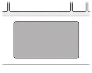 Πάνω πλευρά TouchPad Στοιχείο TouchPad Περιγραφή Μετακινεί το δείκτη και