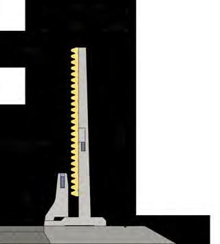 משולבת מעקה בטיחות וקיר אקוסטי מדגם DB80LSW-R