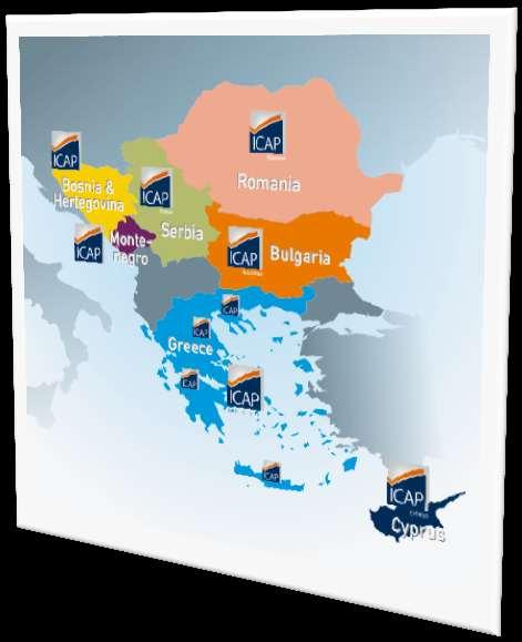Παρουςία τθσ ICAP Group ςτθ ΝΑ Ευρϊπθ Ρροςωπικό: 1.300 ςτθν ICAP Group + 2.