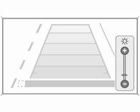 194 Οδήγηση και χρήση Η νοητή λωρίδα του οχήματος εμφανίζεται σύμφωνα με τη γωνία του τιμονιού. Η λειτουργία μπορεί να απενεργοποιηθεί στο μενού Ρυθμίσεις στην οθόνη πληροφοριών.