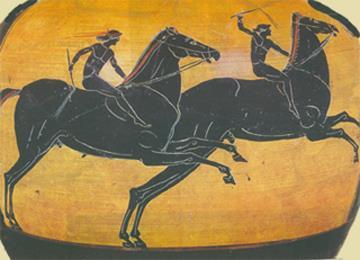 Πρόγραμμα Ολυμπιακών Αγώνων(3 ημέρα) Το πρωί διεξάγονταν οι αρματοδρομίες και τα ιππικά αγωνίσματα στον ιππόδρομο.