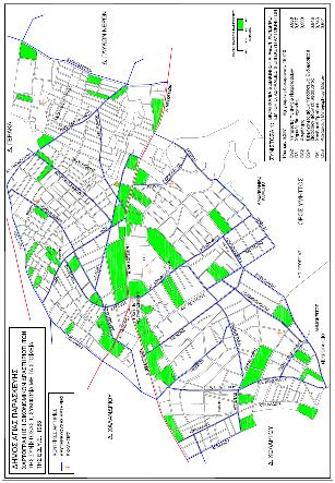 στο δήµο (δηµιουργώντας θύλακες), αφετέρου παρατηρείται και το µοντέλο ανάπτυξης των δικτύων κυκλοφορίας και συγκεκριµένα της Λ. Μεσογείων.
