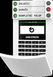 Brezžični modul dostopa z zaslonom, s tipkovnico in z RFID JA-154E je dvosmerni komunikacijsko brezžični modul dostopa z LCD zaslonom, s tipkovnico in z RFID čitalnikom za upravljanje zavarovalnega