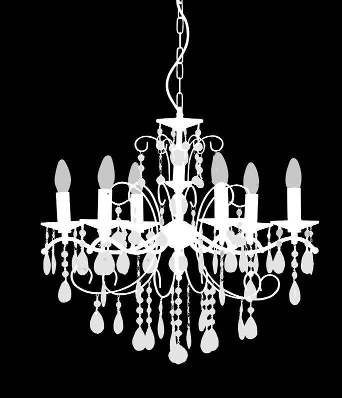 hanging chandelier 4 x Ε14 40W Ø35 x H40