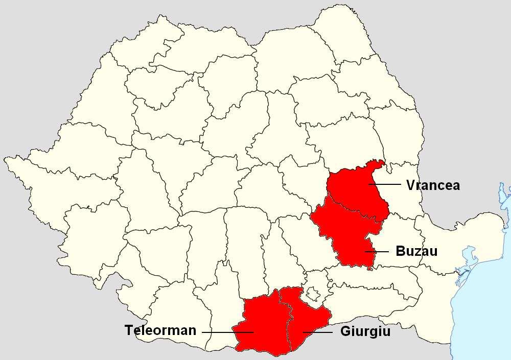 Studii de caz România Judeţul Giurgiu este situat în partea de Sud a României, ocupând o suprafaţă de 3526 km 2.
