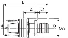 TECElogo adapterid TECElogo üleminek vasele Liitmiku korpus messing Diameeter Tootekood Kogus Kogus EUR/tk (pak. 1) (pak. 2) ilma KM Z L L1 d SW ø 16 mm /15 mm Cu 873 01 00 10 tk. 100 tk.