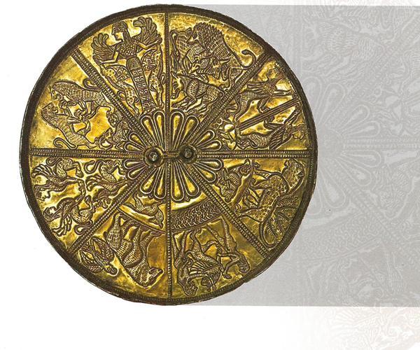 Καθρέφτης με ανάγλυφη διακόσμηση (χρυσός και άργυρος) Τον 7 ο αιώνα π. Χ.