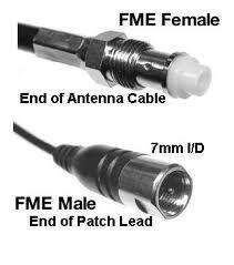 Conector UHF [5] Conector FME are banda cuprinsa intre 0 si 2 GHz.