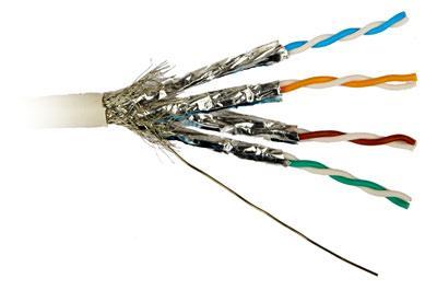 2.4. SSTP (Shielded Foiled Twisted Pair) SSTP (Shielded Foiled Twisted Pair) sunt perechi torsadate cu cablul si perechile ecranate.