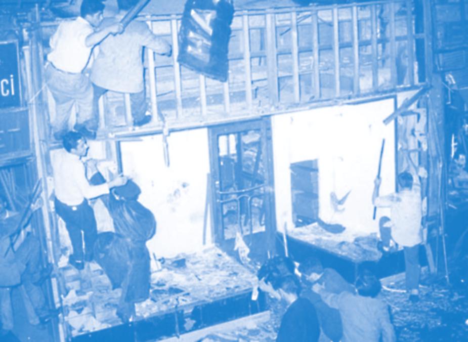 5) Το «Πογκρόμ» κατά των Ελλήνων της Κωνσταντινούπολης Οθάνατος 16 Ελλήνων κι ενός Αρμένιου ο τραυματισμός 32, ο βιασμός 12 Ελληνίδων, αριθμού ανδρών και τεράστιες υλικές καταστροφές κατά των