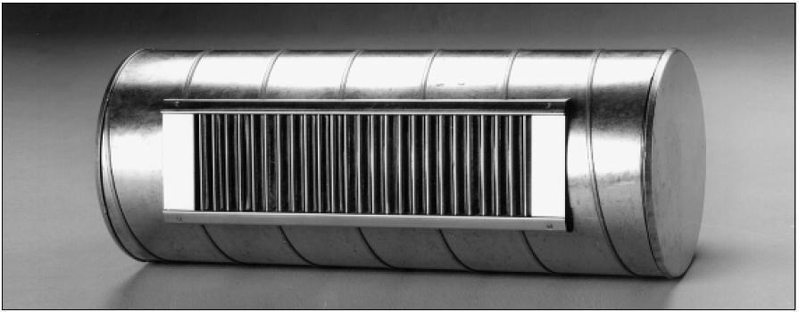 Anexa 4 139 LindabComfort Grilăde tubulatură RGS Grilă de tubulatură RGS Descriere RGS-ul este o grilă de ventilare montată direct pe tubulatură circulară şi este dotat cu lamele verticale pentru