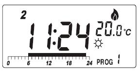Apăsați butonul H sau de 6 ori, și ora se va schimba în ora 19:00 (7 p.m.). VI.