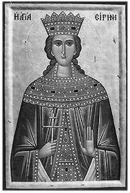 Santorini), a corruption of "Saint Irene.