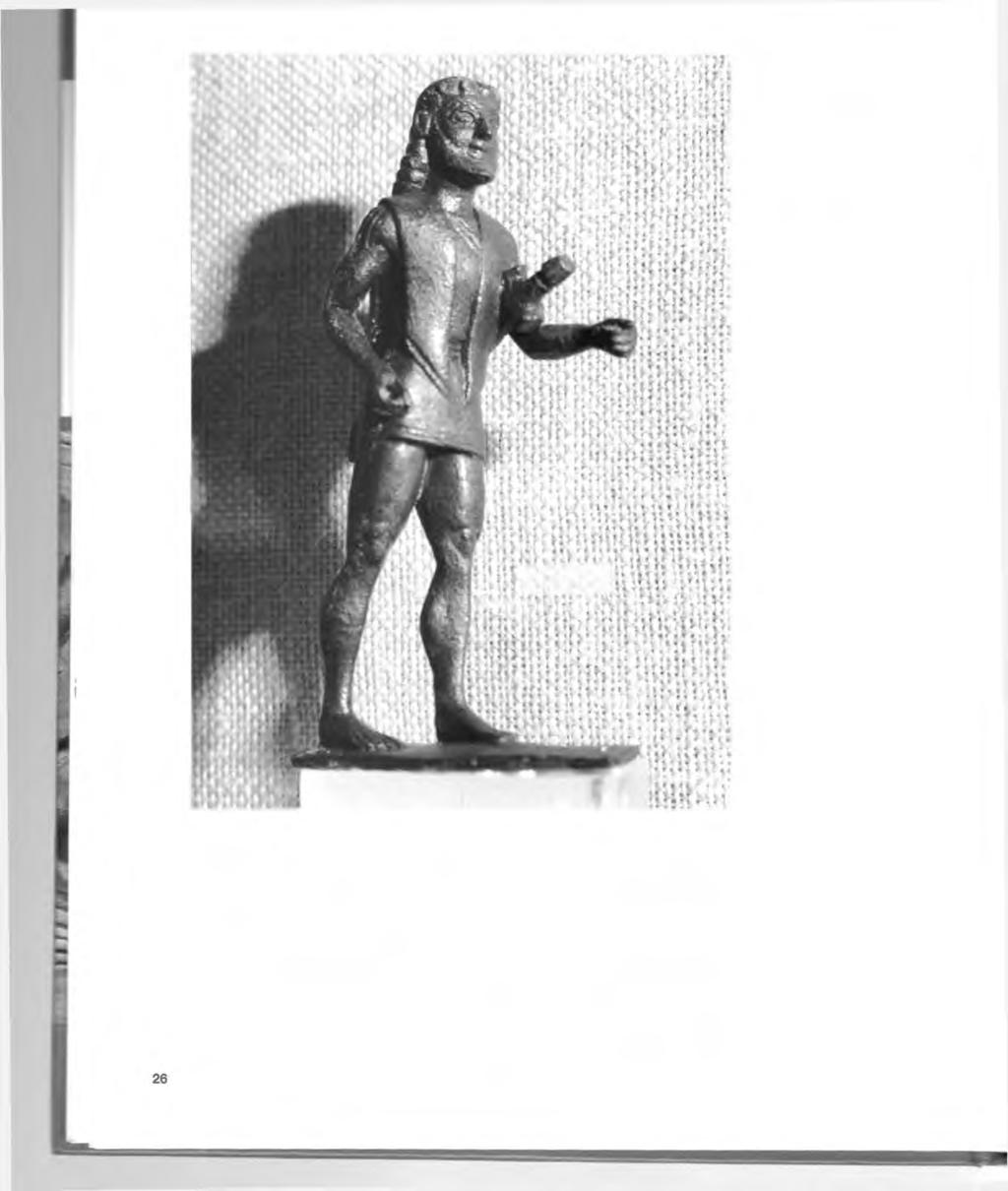 Μπρούντζινο ειδώλιο που απεικονίζει Σπαρτιάτη οπλίτη, κατασκευασμένο στη Λακωνία τον 6ο αιώνα π.χ.