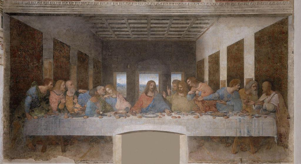 Leonardo da Vinci Ο μυστικός Δείπνος Refectory, Santa Maria delle Grazie, Milan,