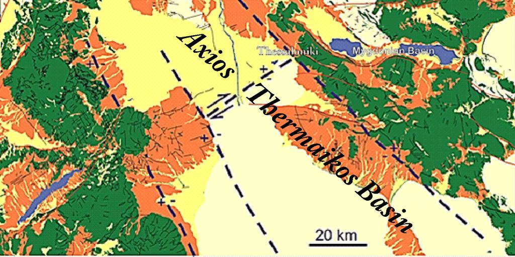 διάφορα φύλλα κλίμακας 1:50.000 των γεωλογικών χαρτών του ΙΓΜΕ.