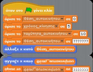 Το πλήθος, τη μορφή και τις θέσεις των εμποδίων μπορείτε να τις αποφασίσετε μόνοι σας. Τα εμπόδια θα μπορούσαν να έχουν για παράδειγμα τη μορφή βράχων. Σε περίπτωση που τα ακουμπήσει θα χάνει.