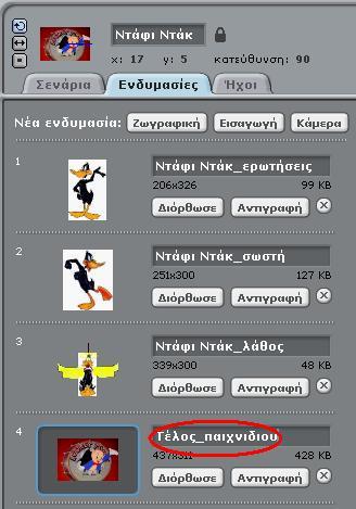 εργαλεία Για να δημιουργήσουμε τη νέα ενδυμασία πατάμε Εισαγωγή σμίκρυνσης και μεγέθυνσης για την φέρετε σε
