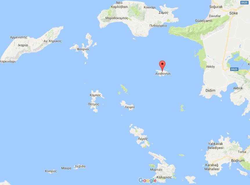 2 Περιοχή Μελέτης - Δεδομένα Η πρόταση εφαρμογής του υβριδικού συστήματος ενέργειας αφορά το Αγαθονήσι.