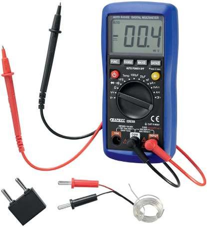 ΨΗΦΙΑΚΟ ΠΟΛΥΜΕΤΡΟ Απαραίτητο για τη διάγνωση ηλεκτρονικών βλαβών. Βολτόμετρο DC / AC: 0 έως 250 V. Ωμόμετρο: 0 έως 20 MΩ. Τεστ διόδου: 2.8 V / 1 ma.
