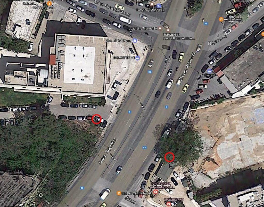 υπερτοπική σημασία. Η υπηρεσία έχει στην διάθεση της τοπογραφική αποτύπωση, συμπεριλαμβανομένων σε αυτή τόσο της αποτύπωσης του ρέματος όσο και του εγκεκριμένου σχεδίου πόλεως. Εικόνα 1.