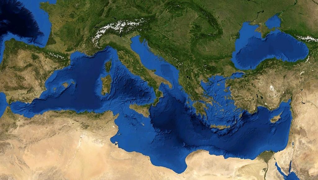 ΚΕΦΑΛΑΙΟ 2 Θεωρητικό Υπόβαθρο 2.1 Μεσόγειος Θάλασσα Η Μεσόγειος θάλασσα αποτελεί τη μεγαλύτερη κλειστή θάλασσα της Γης. Εκτείνεται ανάμεσα στη νότια Ευρώπη, τη δυτική Ασία και τη βόρεια Αφρική.