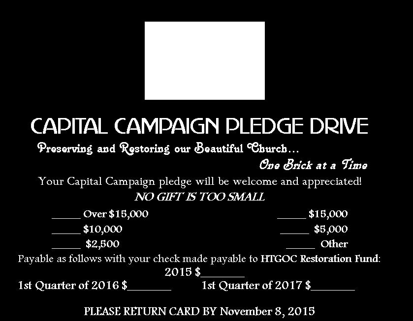Please join them as we raise the funds needed to restore and preserve our Holy Trinity Church. Your Community Needs you!