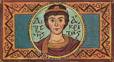 Ο θάνατος του Διγενή Ακρίτα Ο Βασίλειος Διγενής Ακρίτας είναι ο γνωστότερος από τους ήρωες των ακριτικών τραγουδιών και πρωταγωνιστής ενός έμμετρου αφηγηματικού έργου του 11ου-12ου αι.