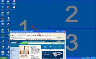 οθόνης Η ρύθµιση του Acer GridVista είναι απλή: 1 Τρέξτε το Acer GridVista και επιλέξτε την επιθυµητή