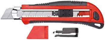 ΚΟΠΗ / ΛΙΜΕΣ 9110 Μαχαίρι γενικής χρήσης è Με ενσωματομένη ξύστρα Λάμα πλάτους 18 mm Περιλαμβάνει 5 λάμες Κωδικός Αρ. Περιγραφή y 0 1825038 9110.00 Μαχαίρι γεν.