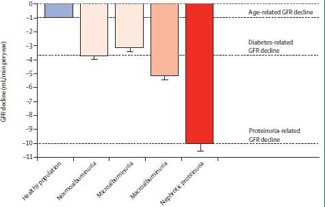 Non-proteinuric pathways in loss of renal