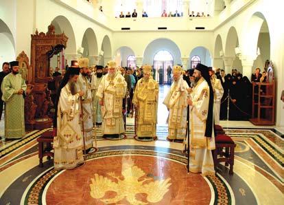 πης, γενομένης ἀναγνώσεως ἑλληνιστὶ καὶ ρωσιστί. * * * Τὴν Κυριακή, 19.11.2007 ἐκ.ἡμ., ἐτελέσθη Συνοδικὸν Συλλείτουργον, στὴν Μητροπολιτικὴ Εδρα τῶν Ενισταμένων, προεξάρχοντος μὲν τοῦ Θεοφιλ.